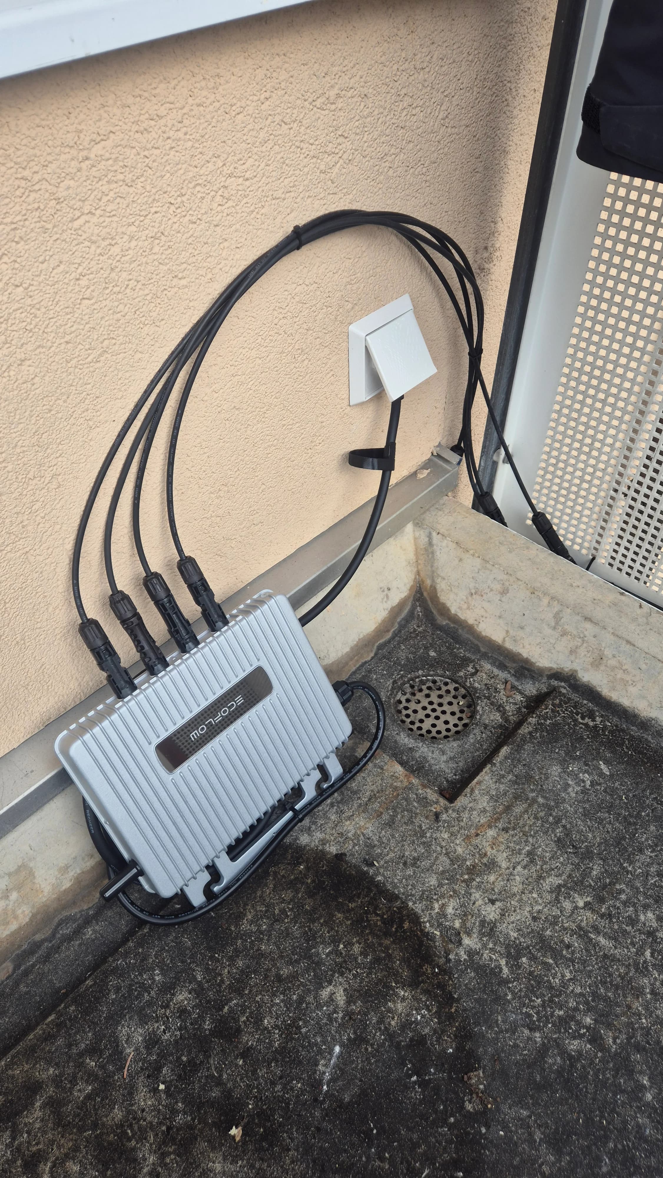 Blechbalkon Projekt 1 Wechselrichteransicht